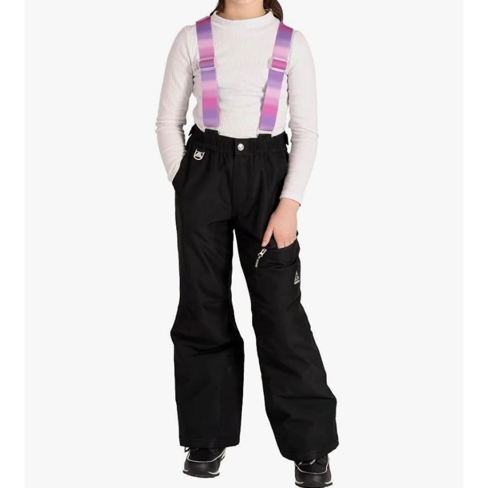 Gerry Youth Girls L 14-16 Snow Pants Snow Bibs Wind Water Resistant Insulated